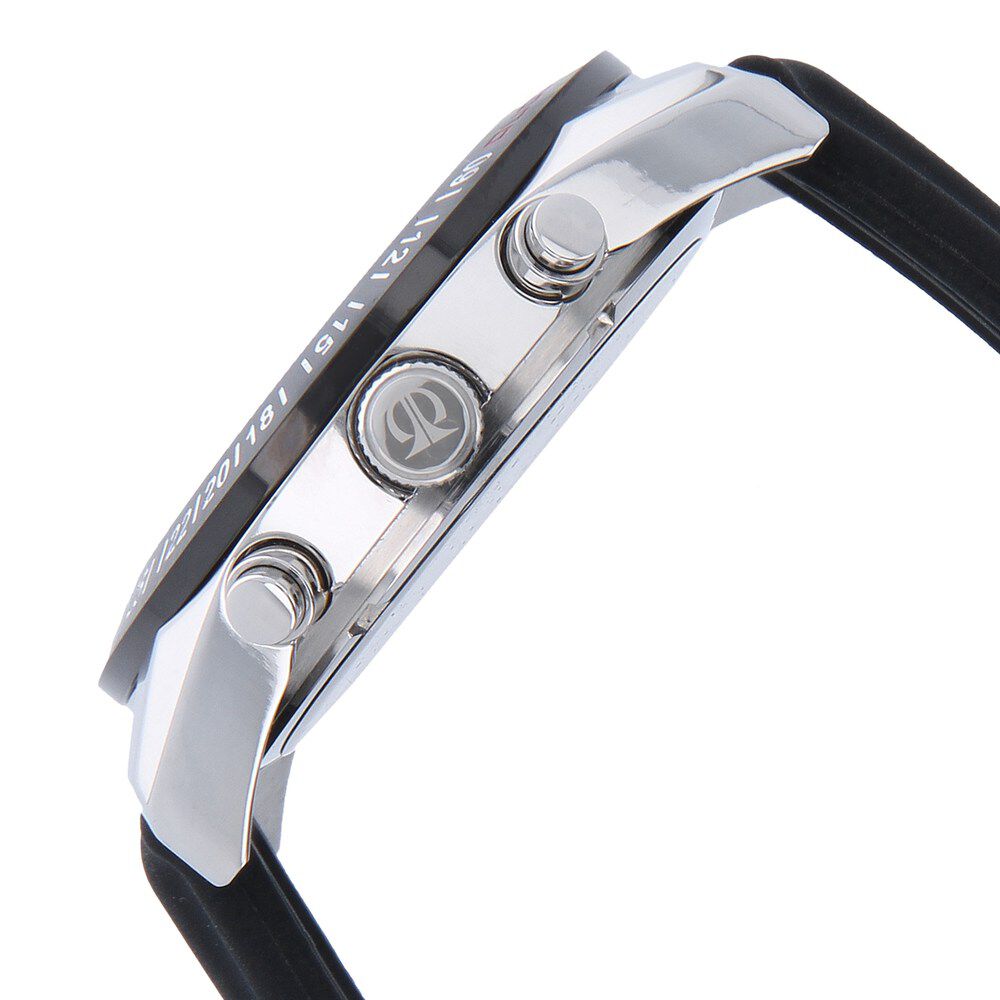 Titan Quartz Chronograph Black Dial Plastic Strap Watch for Men-9491KP04J