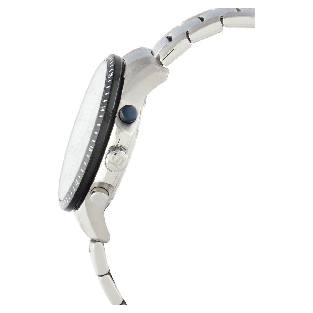 Titan Chronograph White Dial Quartz Metal Strap watch for Men-9496KM02