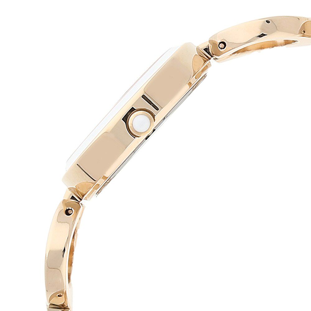 Titan Quartz Analog White Dial Metal Strap Watch for Women NR95036WM02