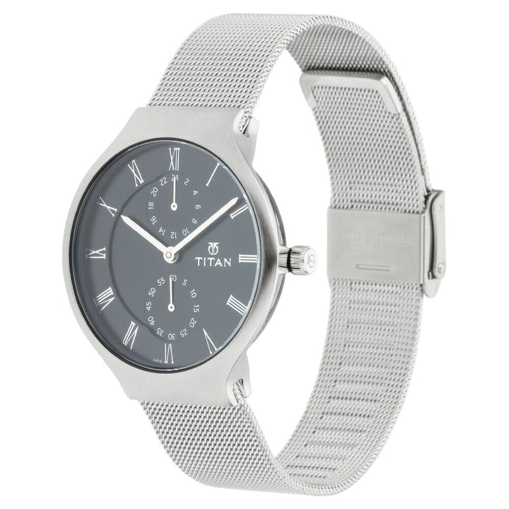 Titan Workwear Black Dial Quartz Multifunction Metal Strap watch for Women NQ95068SM01