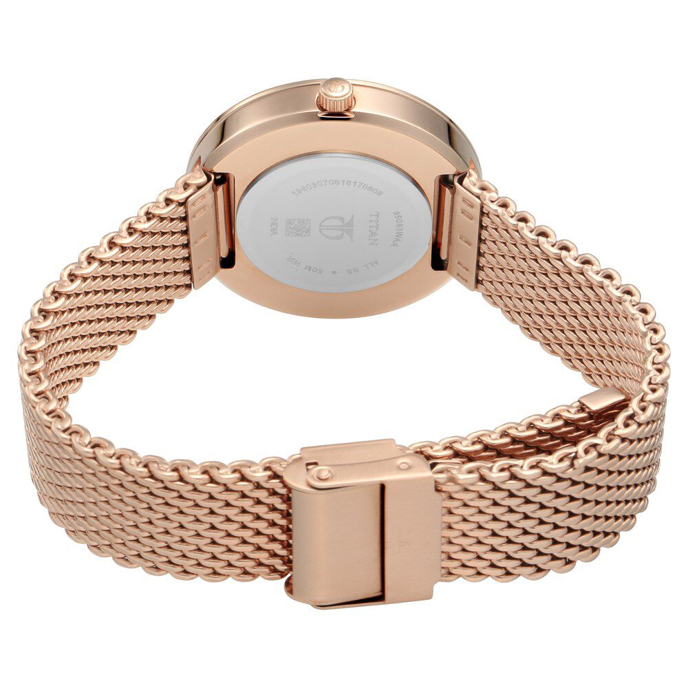 Titan Stellar Green Dial Analog Stainless Steel Strap watch for Women NS95083WM01