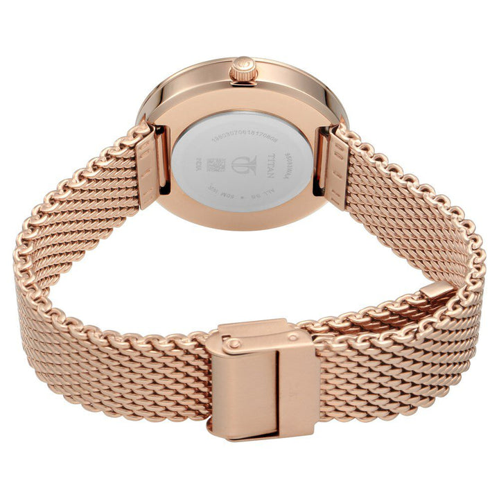 Titan Stellar Green Dial Analog Stainless Steel Strap watch for Women NS95083WM01