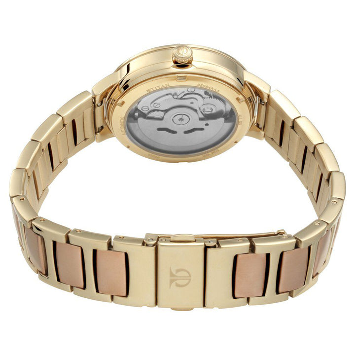 Titan Stellar Blue Dial Automatic Stainless Steel Strap watch for Women NS95084KM01