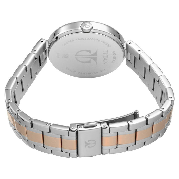 Titan Stellar Blue Dial Moonphase Stainless Steel Strap watch for Women NS95085KM01