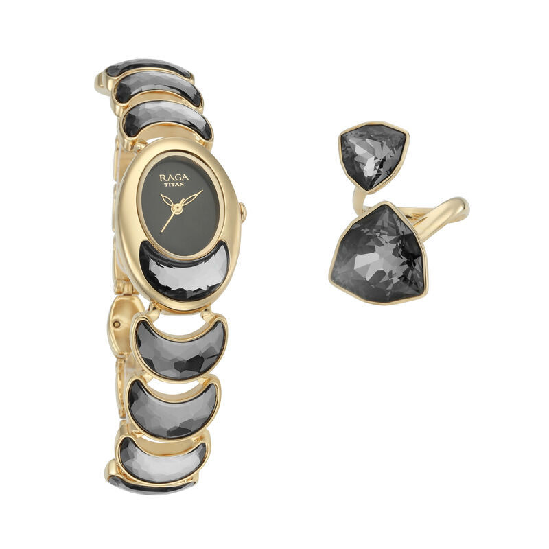 Titan Raga Cocktails Multicoloured Dial Analog Metal Strap Watch For Women