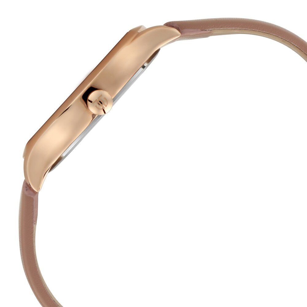 Titan Self Expression Rose Gold Dial Analog Leather Strap Watch for Women NS95111WL02