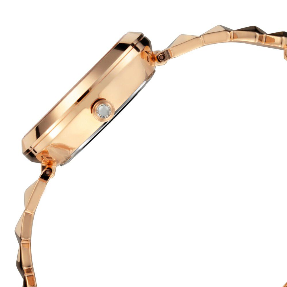 Titan Raga Facets Rose Gold Dial Women Watch With Stainless Steel Strap NS95121WM01