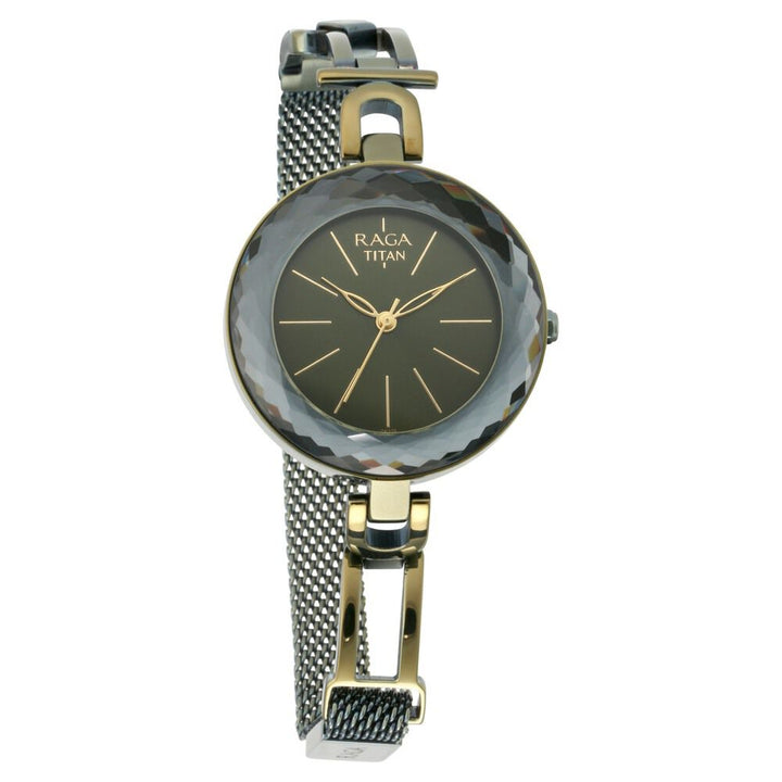 Titan Raga Facets Gun Dial Women Watch With Stainless Steel Strap - The Watch Factory ®