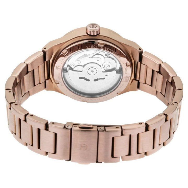 Titan Animalia Rose Gold Dial Automatic Stainless Steel Strap Watch for Women - The Watch Factory ®