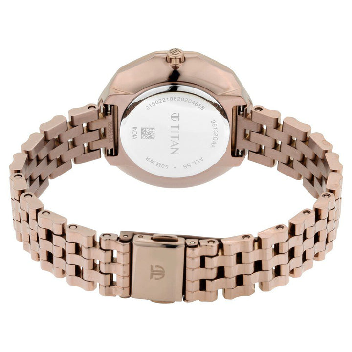 Titan Animalia Multicoloured Dial Quartz Analog Stainless Steel Strap Watch for Women NS95132QM01