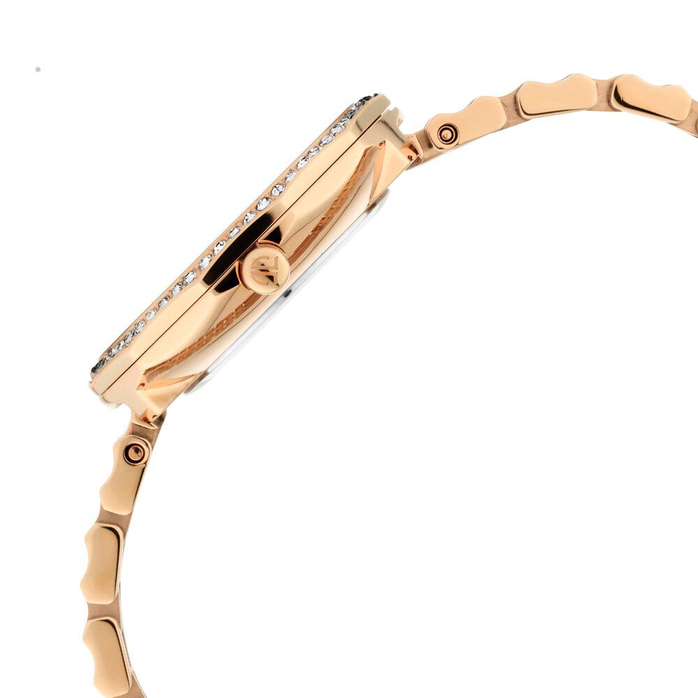 Titan Animalia Rose Gold Dial Quartz Analog Stainless Steel Strap Watch for Women NS95132WM01