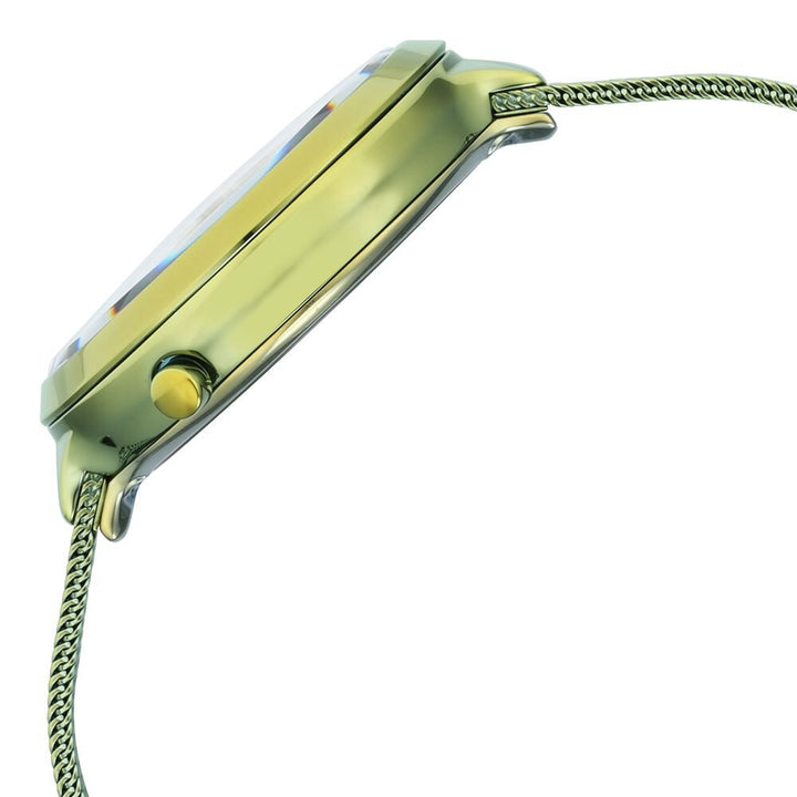 Titan Raga Moments of Joy Green Dial Analog Stainless Steel Strap Watch for Women NS95134QM01