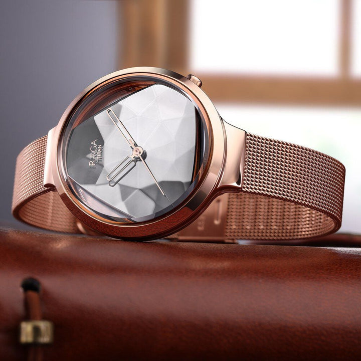 Titan Raga Moments of Joy Silver Dial Analog Metal Strap watch for WoMen - The Watch Factory ®