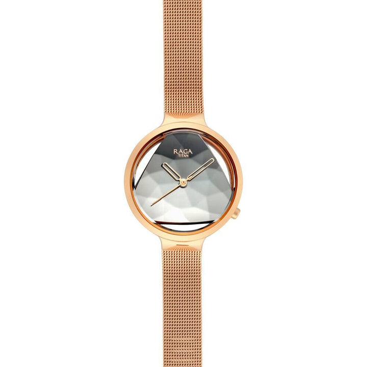 Titan Raga Moments of Joy Silver Dial Analog Metal Strap watch for WoMen - The Watch Factory ®