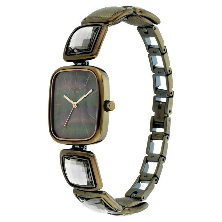 Titan Raga Moments Of Joy Mother of Pearl Dial Women Watch With Metal Strap NS95136QM01