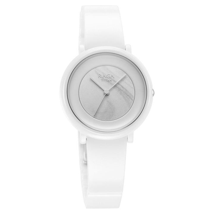 Titan Raga Ceramics White Dial Analog Ceramic Strap watch for Women - The Watch Factory ®