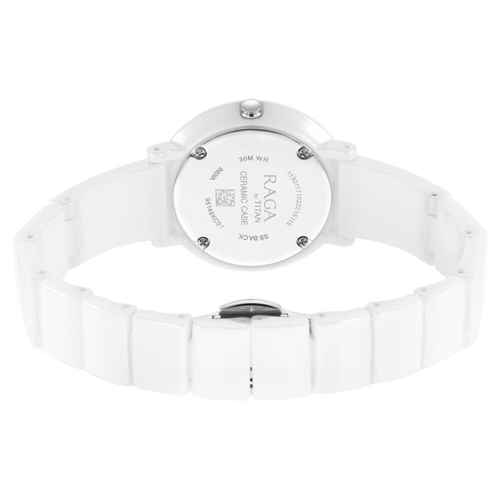 Titan Raga Ceramics White Dial Analog Ceramic Strap watch for Women - The Watch Factory ®