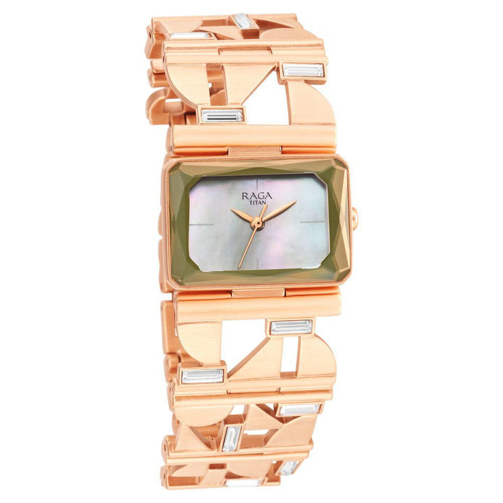 Titan Raga Love All Mother Of Pearl Dial Analog Metal Strap watch for Women - The Watch Factory ®