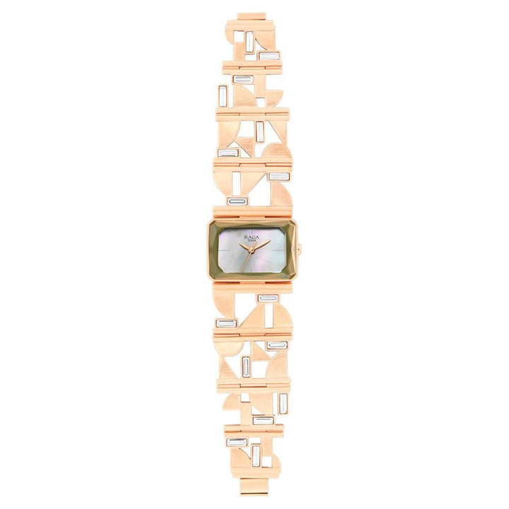Titan Raga Love All Mother Of Pearl Dial Analog Metal Strap watch for Women - The Watch Factory ®