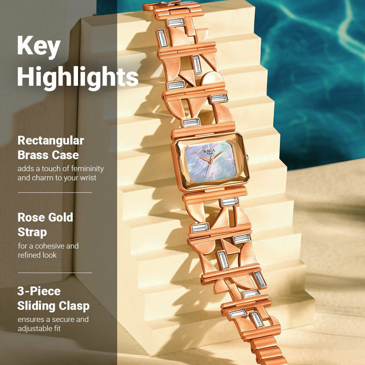 Titan Raga Love All Mother Of Pearl Dial Analog Metal Strap watch for Women - The Watch Factory ®