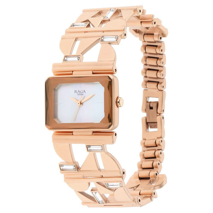 Titan Raga Love All Mother Of Pearl Dial Analog Metal Strap watch for Women - The Watch Factory ®