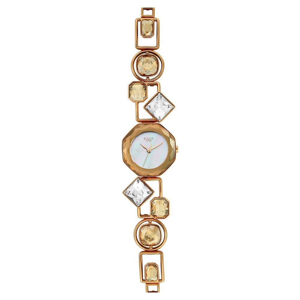 Titan Raga Love All Analog Mother of pearl Dial Metal Strap Watch for Women - The Watch Factory ®