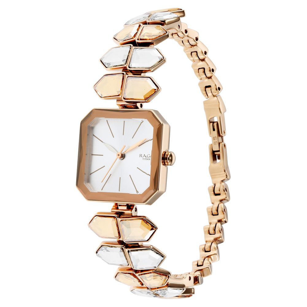 Titan Raga Love All Silver Dial Analog Metal Strap Watch for Women - The Watch Factory ®