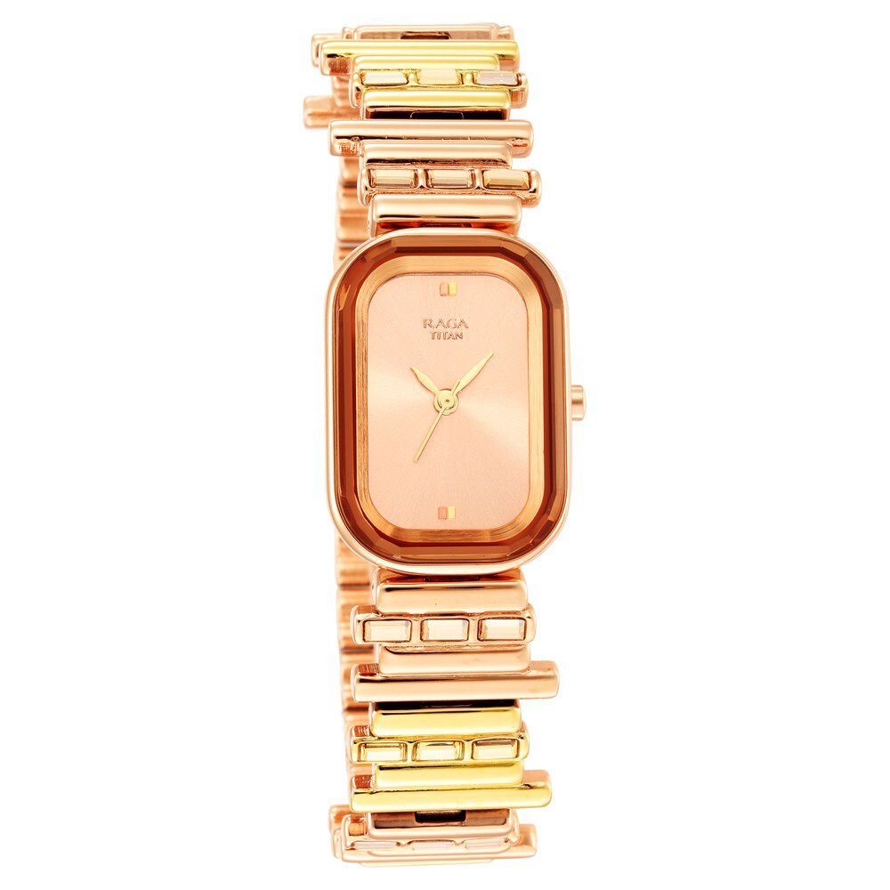 Titan Raga Love All Rose Gold Dial Analog Metal Strap Watch for Women - The Watch Factory ®