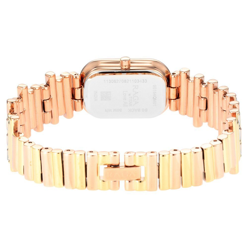 Titan Raga Love All Rose Gold Dial Analog Metal Strap Watch for Women - The Watch Factory ®