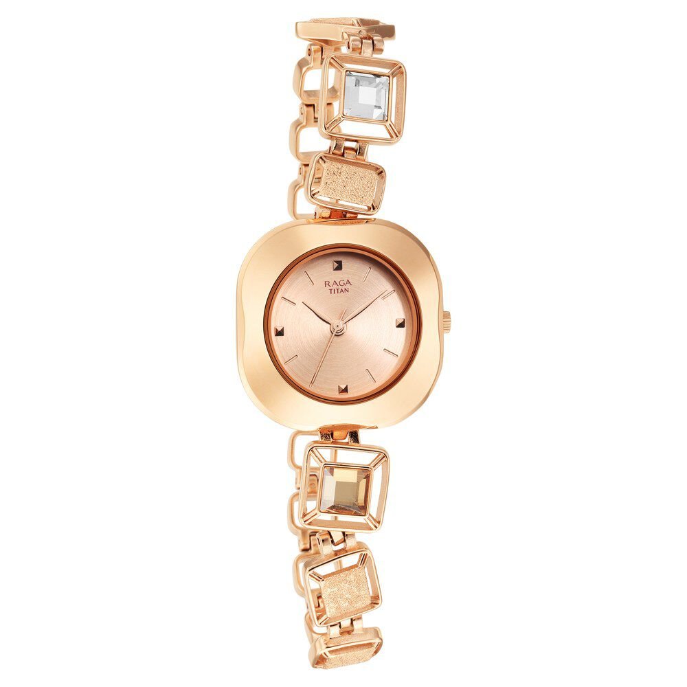 Titan Raga Love All Rose Gold Dial Women Watch With Metal Strap - The Watch Factory ®