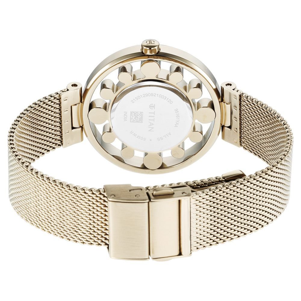 Titan Purple Unending Beauty Mother Of Pearl Dial Women Watch With Stainless Steel Strap - The Watch Factory ®