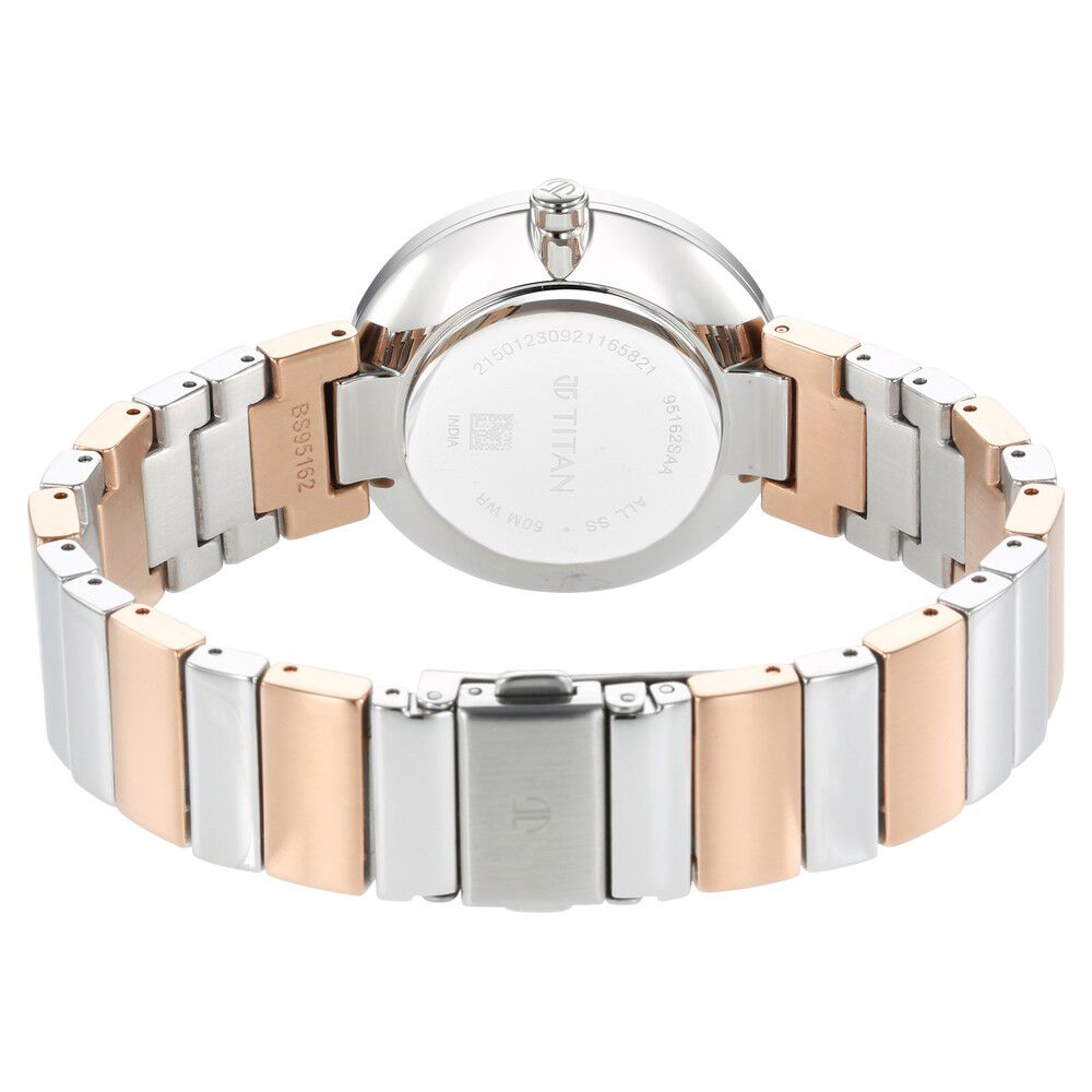 Titan Purple Unending Beauty Mother Of Pearl Analog Stainless Steel Strap watch for Women - The Watch Factory ®