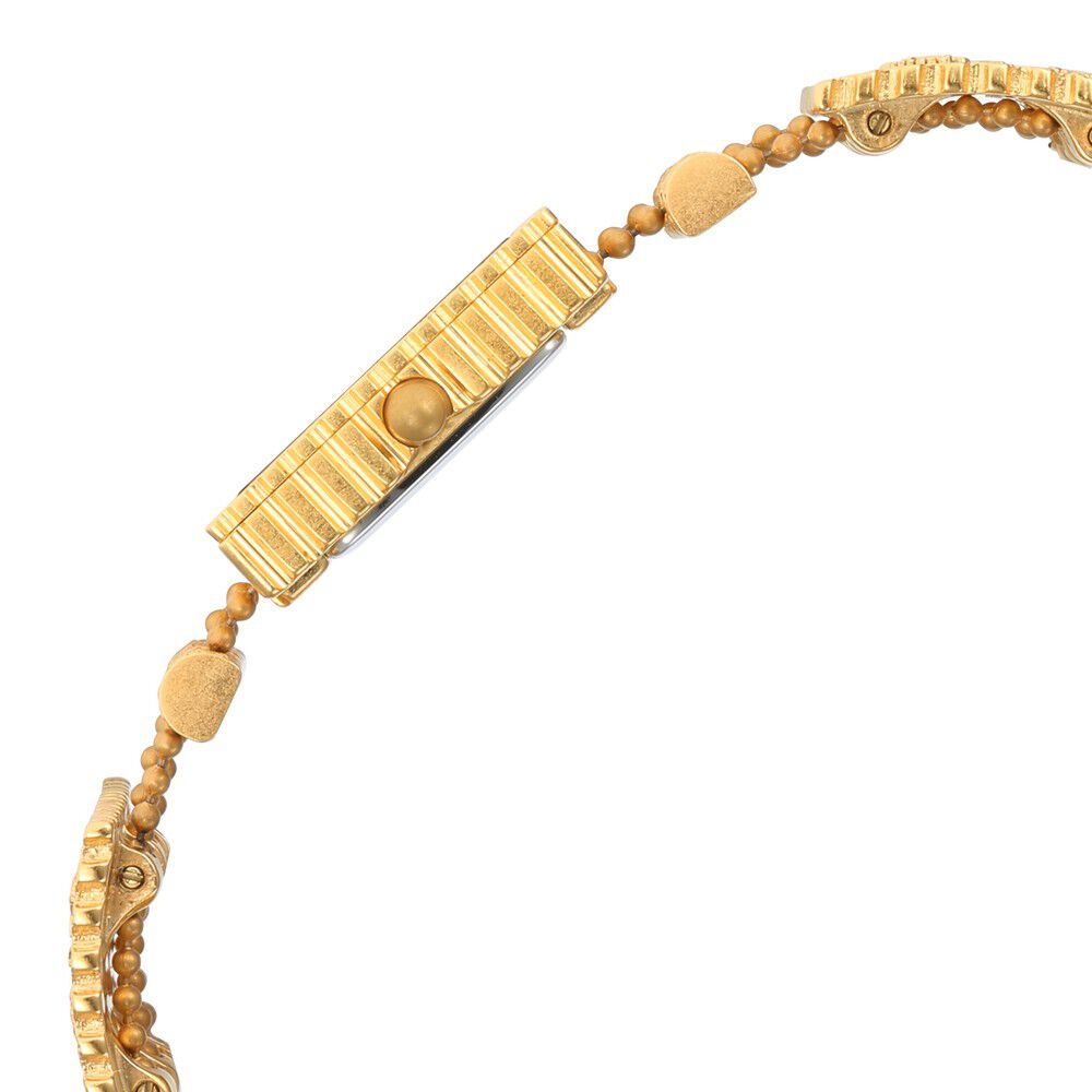 Titan Raga X Masaba Golden Dial Women Watch With Metal Strap NS95166YM01