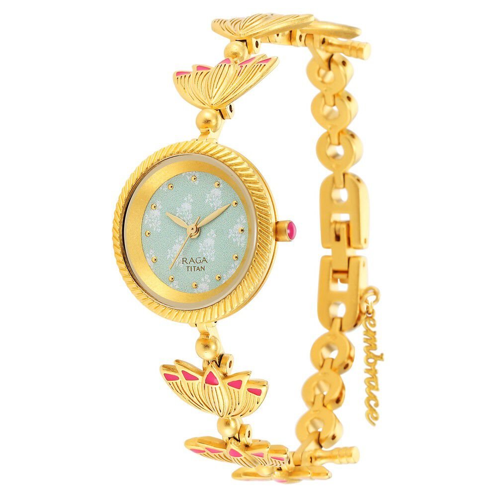 Titan Raga X Masaba Green Dial Analog Steel and Metal Strap watch for Women - The Watch Factory ®