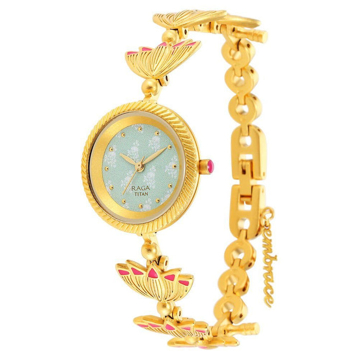 Titan Raga X Masaba Green Dial Analog Steel and Metal Strap watch for Women - The Watch Factory ®