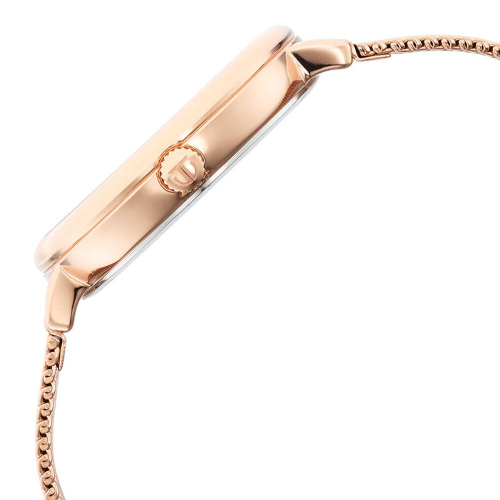 Titan Purple Rose Gold Dial Analog Stainless Steel Strap watch for Women NR95175WM01