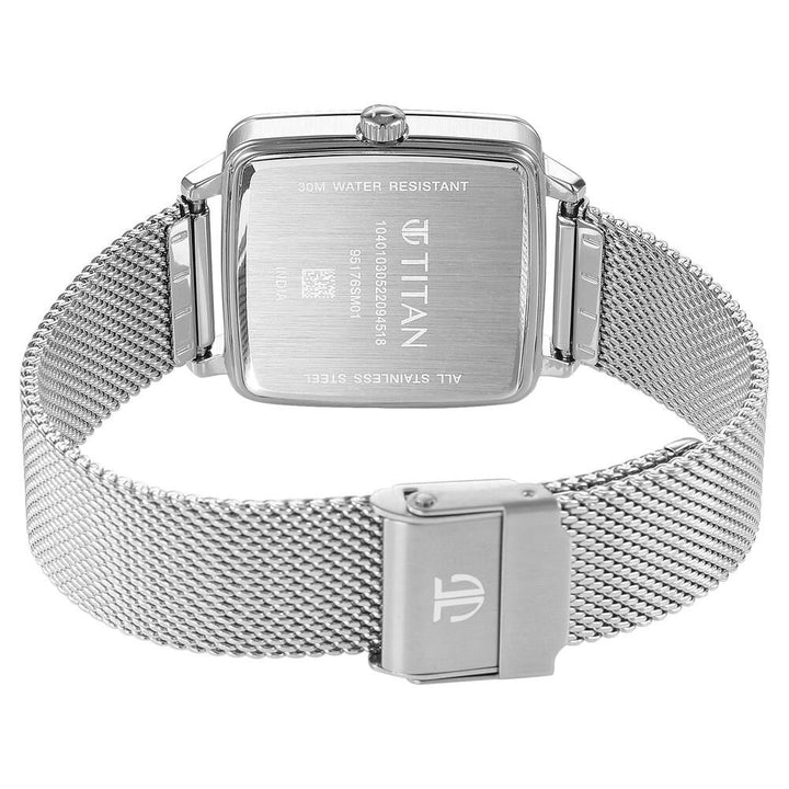 Titan Avant Garde Silver Dial Quartz Multifunction Stainless Steel Strap watch for Women - The Watch Factory ®