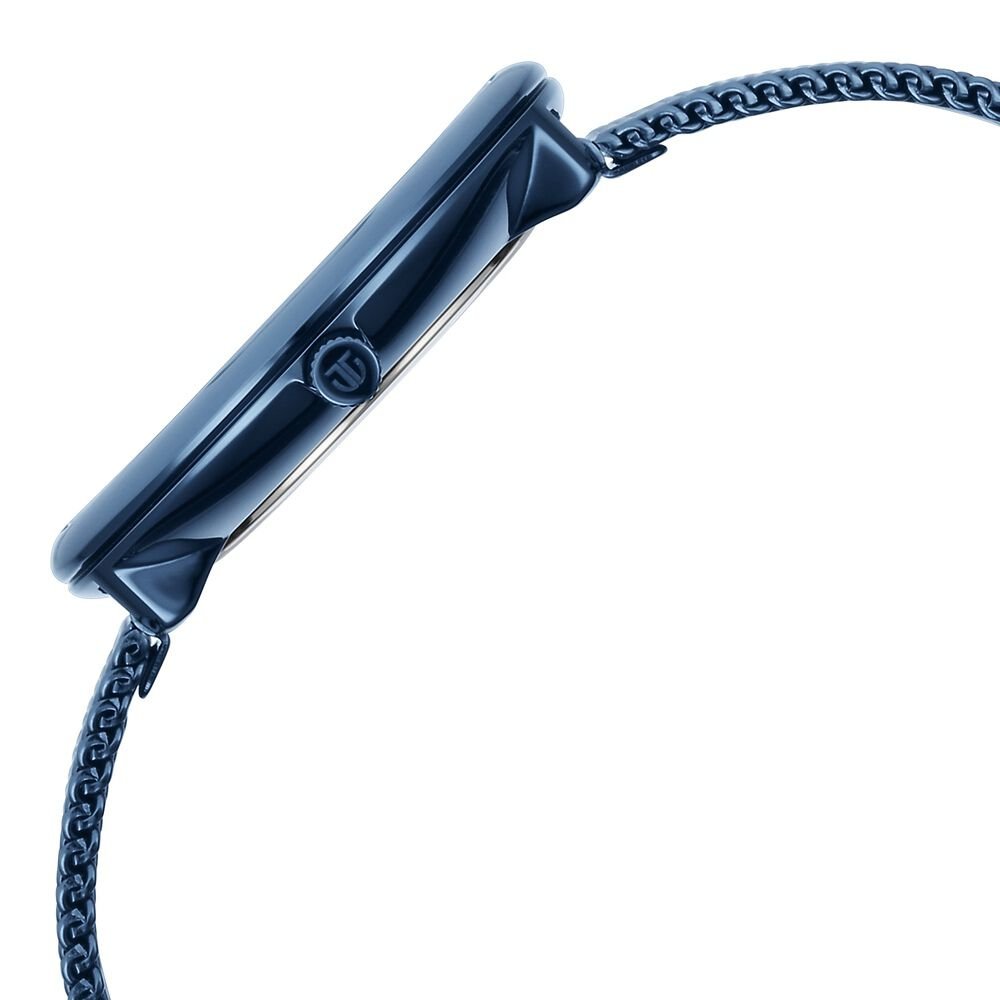 Titan Slimline Quartz Analog White Dial Blue Stainless Steel Strap Watch for Women - The Watch Factory ®