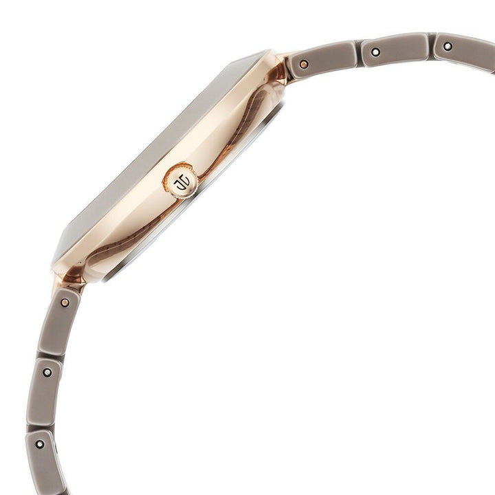 Titan Purple Ceramics Quartz Analog Brown Dial Ceramic Strap Watch for Women - The Watch Factory ®