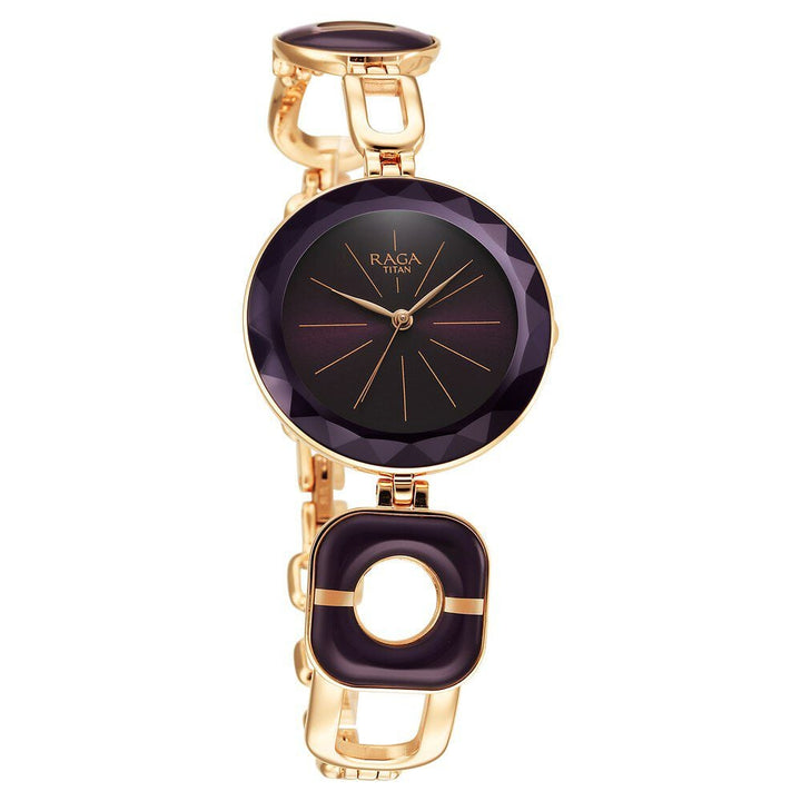 Titan Raga Delight Purple Dial Analog Metal Strap watch for Women - The Watch Factory ®
