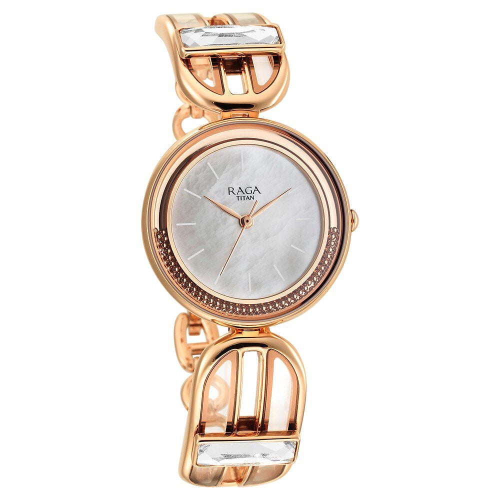 Titan Raga Delight Mother Of Pearl Dial Women Watch With Metal Strap - The Watch Factory ®