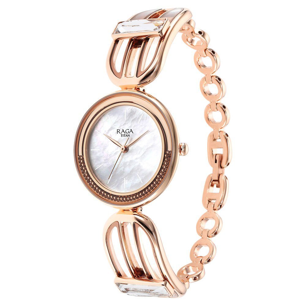 Titan Raga Delight Mother Of Pearl Dial Women Watch With Metal Strap - The Watch Factory ®