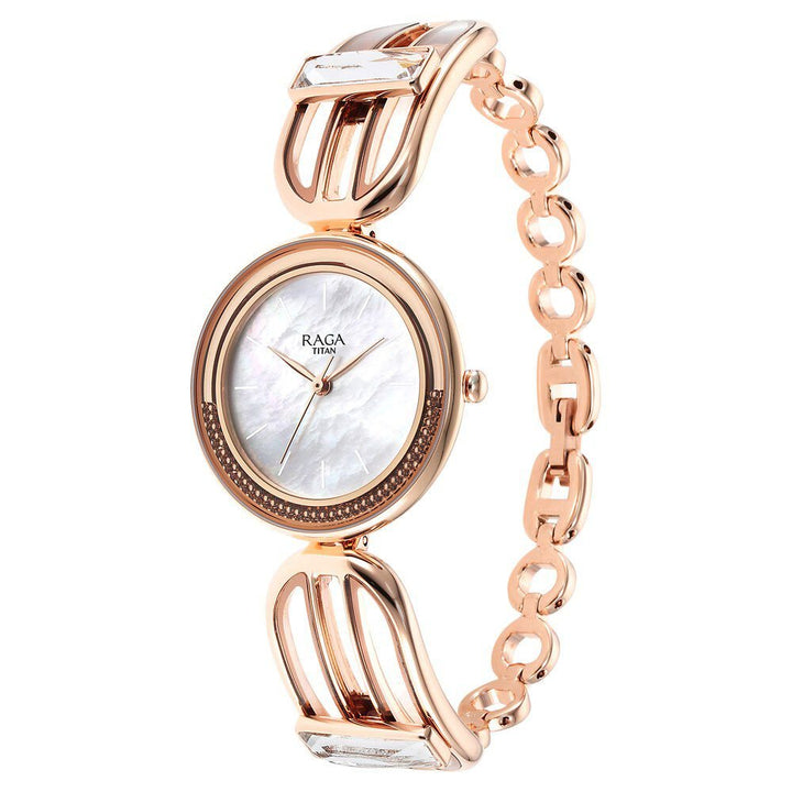 Titan Raga Delight Mother Of Pearl Dial Women Watch With Metal Strap - The Watch Factory ®
