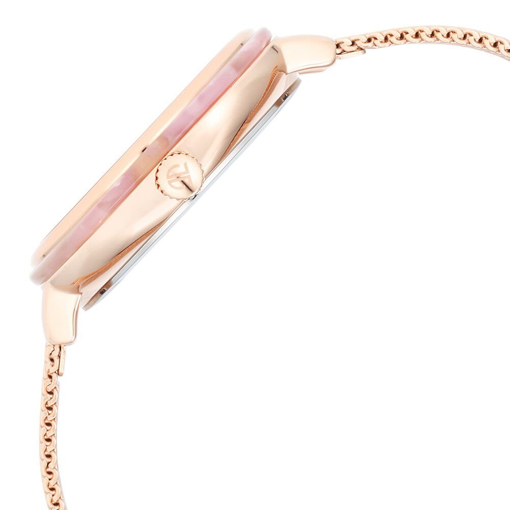 Glitz Rose Gold Dial Stainless Steel Strap Watch for Women - The Watch Factory ®