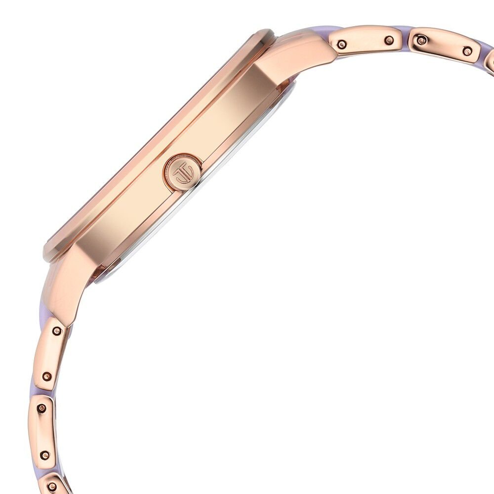 Titan Purple Ceramics Mother of pearl Dial Analog Steel and Ceramic Strap Watch for Women - The Watch Factory ®