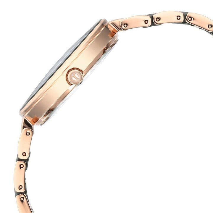 Purple Ceramics Green Dial Steel & Ceramic Strap Watch for Women - The Watch Factory ®