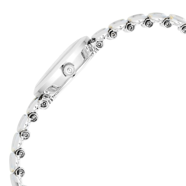 Titan Raga Silver Quartz Analog Mother Of Pearl Dial Sterling Silver Metal Strap And Case Watch For Women 95219VM01