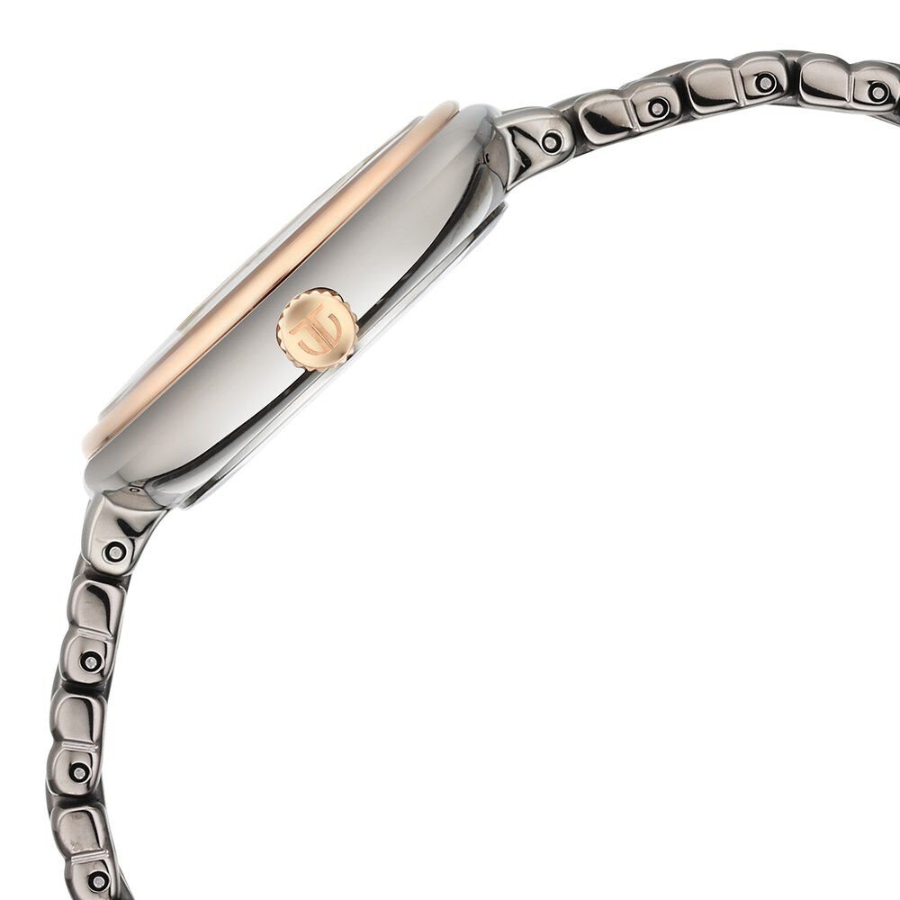 Titan Aura Quartz Analog Titanium Mother of Pearl Dial Titanium Stainless Steel Strap Watch for Women - The Watch Factory ®