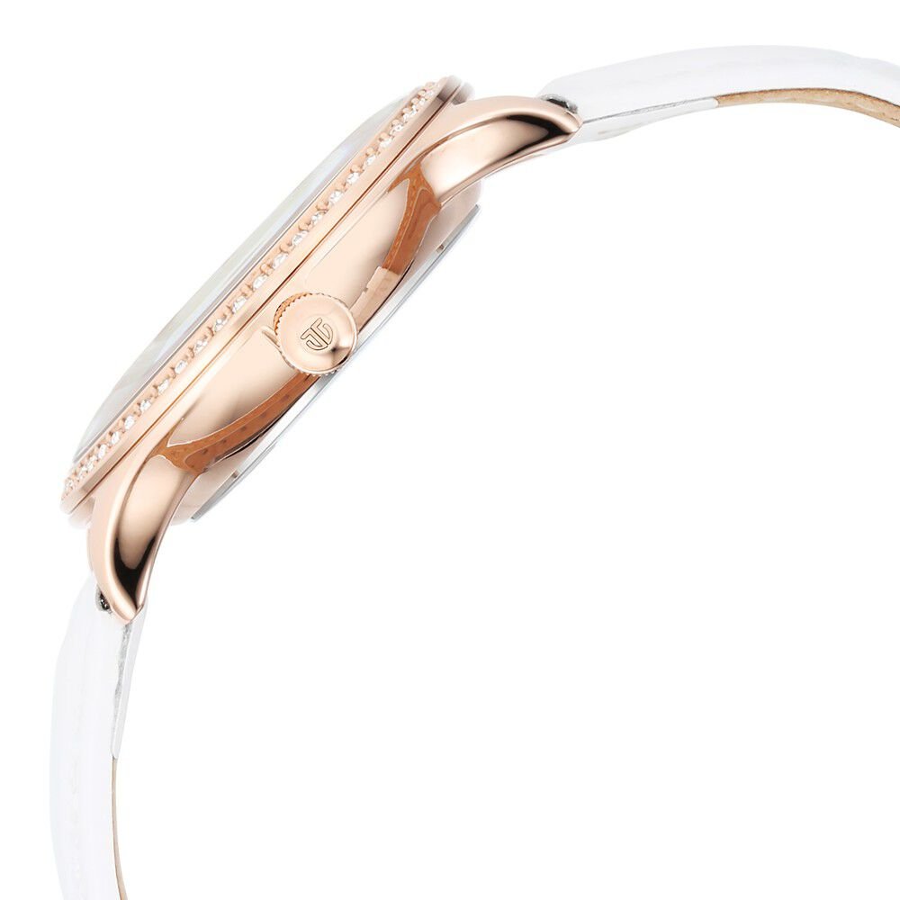 Titan Bright Leathers Silver Dial Analog with Date Leather Strap watch for Women - The Watch Factory ®