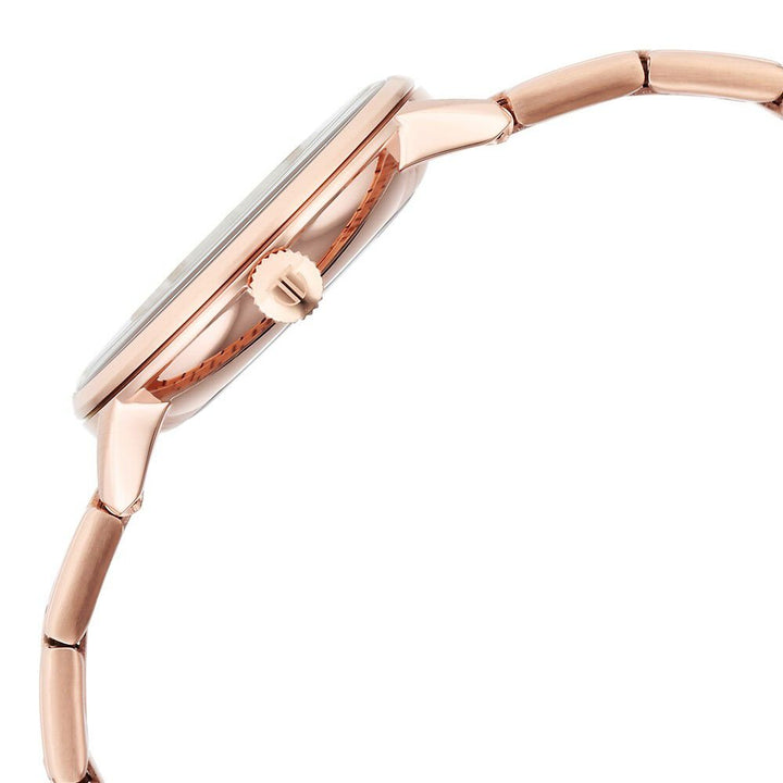 Titan TGIF Quartz Analog Brown Dial Rose Gold Stainless Steel Strap Watch for Women - The Watch Factory ®